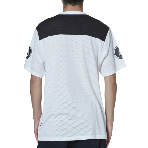 V Mesh S/S Tee-WHT