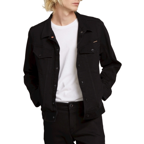 Weaver Denim Jacket-BLK