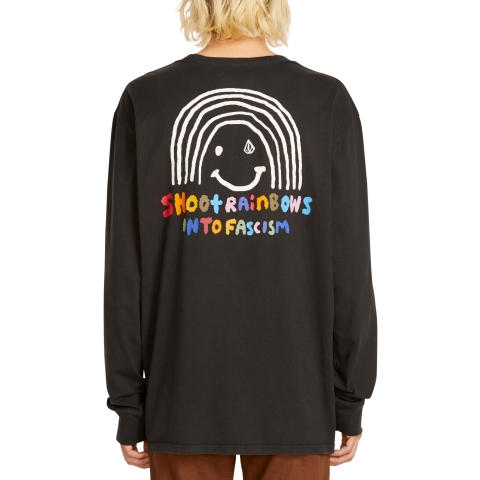 Ozzie Rainbow L/S T-BLK