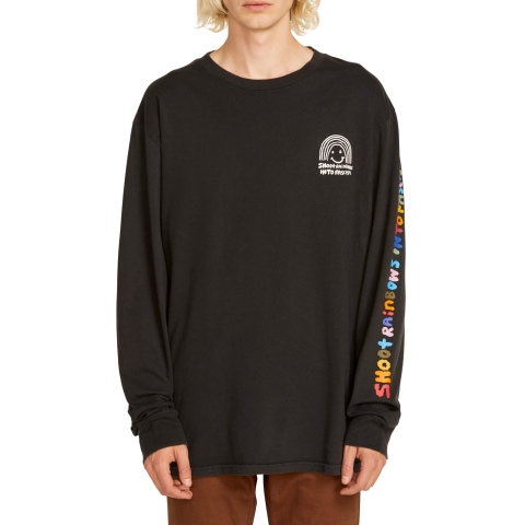 Ozzie Rainbow L/S T-BLK