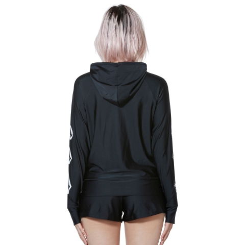 Vol Surf Rash Zip Hood-BLK